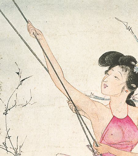黄岩-胡也佛的仕女画和最知名的金瓶梅秘戏图